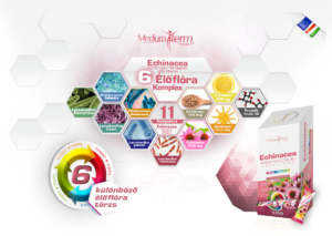Echinacea + C,D3,K2 vitaminok szájban oldódó granulátum