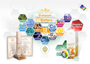 D-vitamin 4000 NE + Kalcium + K2,B9,B12 vitaminok