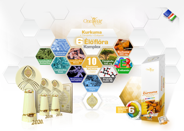 Kurkuma 320 mg + Tömjénfa + E-vitamin