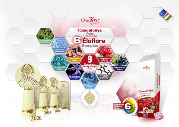 Tőzegáfonya 320 mg + Fekete ribizli