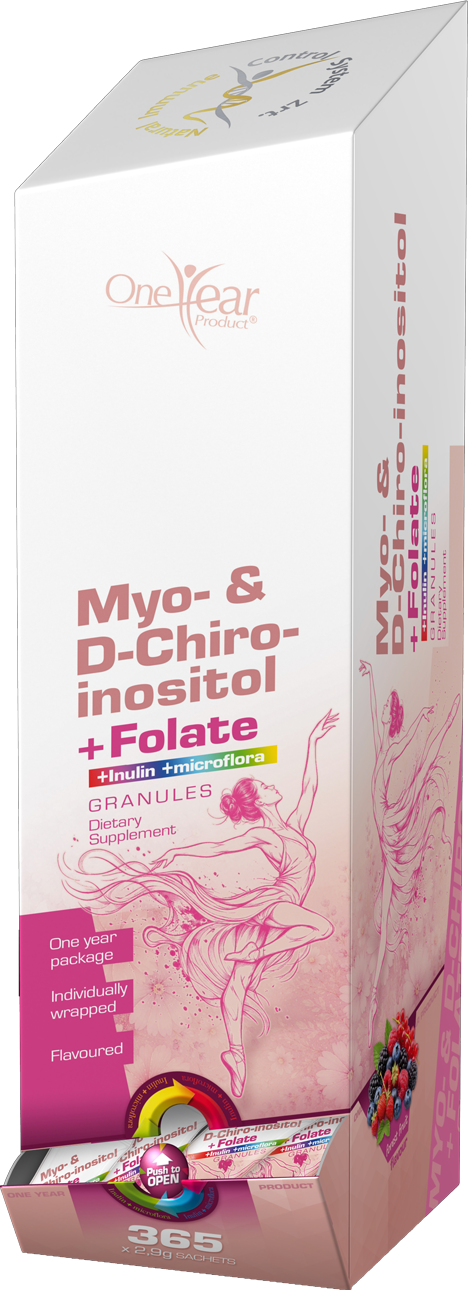 Myo- & D-Chiro-Inositol + Folate + Inulin + élőflóra szájban oldódó granulátum - Image 2